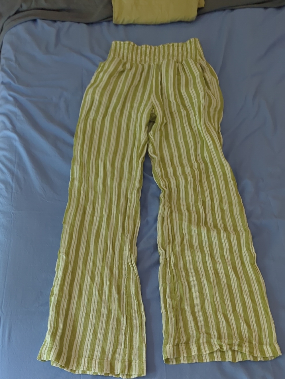 Billabong Light Green Striped Pants